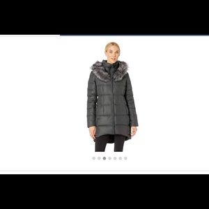 Women’s Hey Mama Parkina Coat in Asphalt Grey.